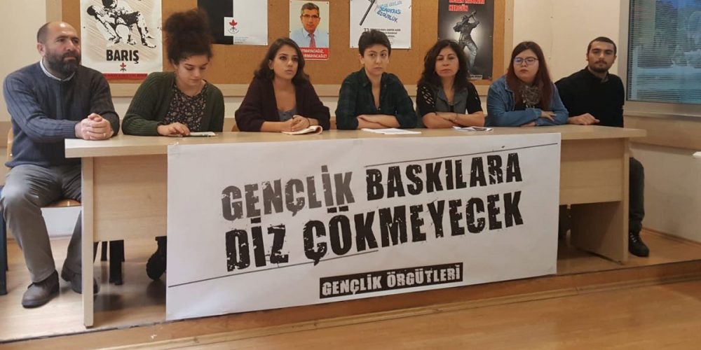 Gençlik örgütleri polis baskılarını protesto etti