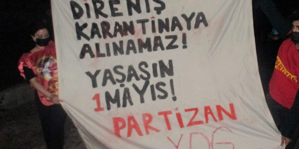 Antakya’da Partizan ve YDG okurları 1 Mayıs yürüyüşü gerçekleştirdi
