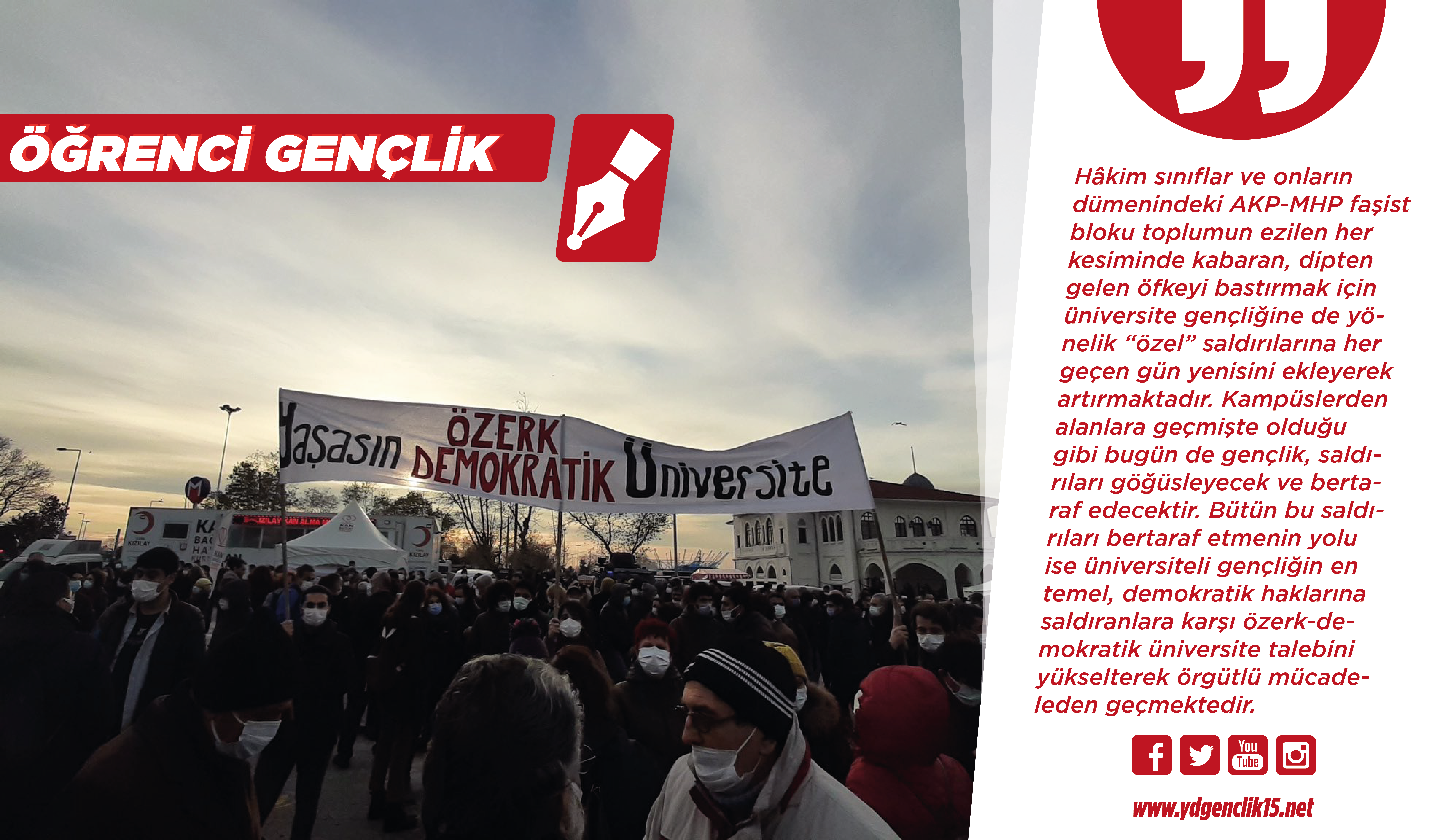 Kampüslerden Alanlara! Saldırılara Geçit Vermeyeceğiz!