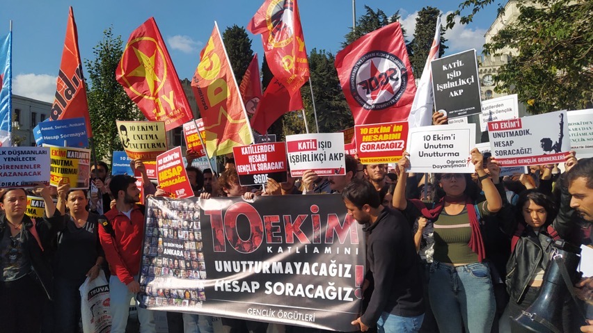 YDG’nin de Aralarında Bulunduğu Gençlik Örgütleri 10 Ekim Anması Düzenledi