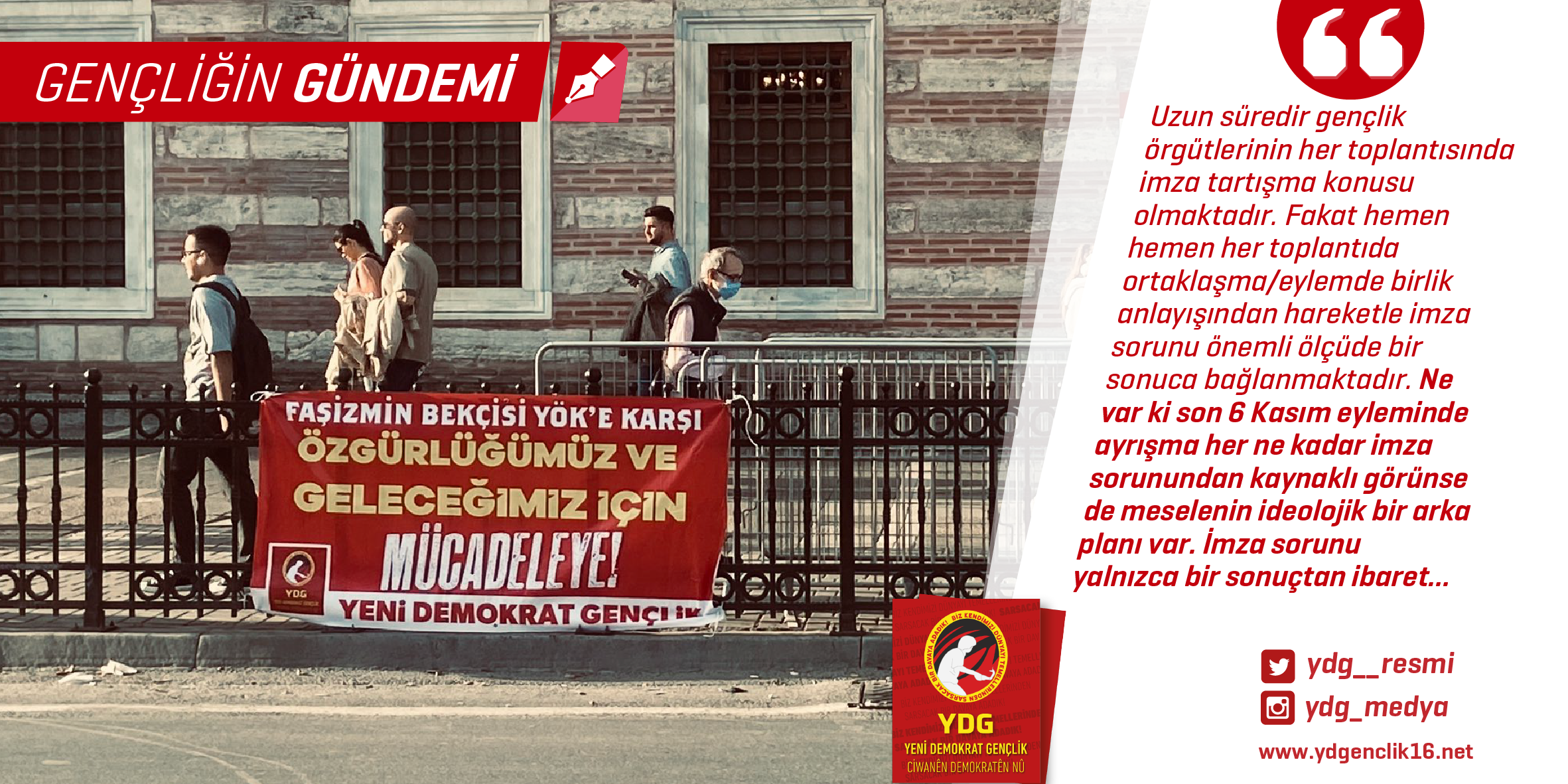 6 Kasım YÖK Eylemi Ayrışması Üzerine
